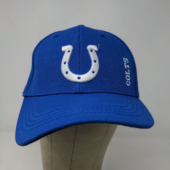 NFL Men's Indianapolis Colts Strapback Hat Blue Embroidered Logo - Picture 2 of 11